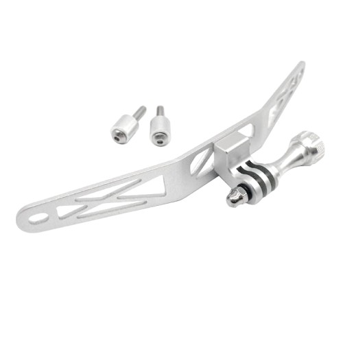 RP2240-1005S Silver Motorcycle Holder Cam Camera CamRack Gopro Mount Bracket for BMW F750GS F850GS/ADV 2018-2023