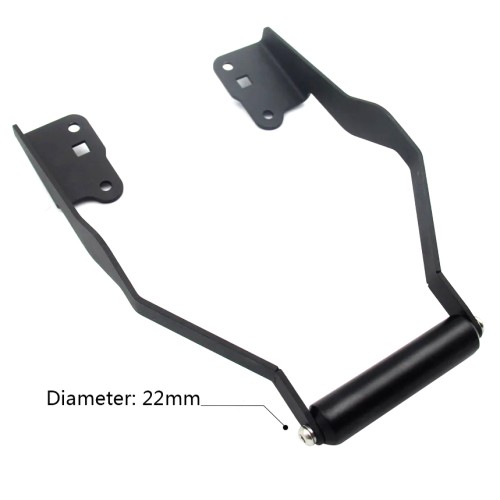 RP2240-1008B Black Motorcycle Aluminum Navigation Plate Bracket Holder GPS Phone Stand Handle Frame for BMW F750GS F850GS ADV 2018-2023