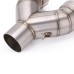 RP0530-1074T Motorcycle Exhaust Middle Link Pipe Muffler Escape for BMW S1000RR 2010-2014 S1000R 2010-2016