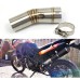 RP0530-1126T Motorcycle Exhaust Middle Link Pipe Muffler Escape for BMW F650GS F700GS F800GS F800GS ADV 2013-2017