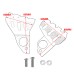 RP0540-1004 Motorcycle Exhaust Flap Cover for BMW R1200GS LC ADV 2014-2017 R1200R LC 2015-2017 R1200RS 2016-2017