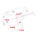 RP0890-2033S Motorcycle Crash Bar Engine Protector for BMW R1250GS ADV 2018-2023
