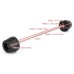 RP0891-6005B Front Axle k Sliders Crash Protector Guard for BMW F900R F900XR 2020-Later