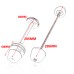 RP0891-8003 Motorcycle Front Rear Axle fork Sliders Crash Protector Guard for BMW R1250 GS/GS  Adventure/RT 2019-2023