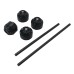 RP0891-8004 Motorcycle Front&Rear Axle fork Slider Crash Protector for BMW G310GS G310R 2017-Later