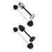 RP0891-8007 Motorcycle Front Rear Axle fork Sliders Crash Protector Guard for BMW R nineT /5 R1200GS/LC/ADV/R/RS/RT 2013-2018