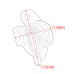 RP0891-9008 Left And Right Frame Guard for BMW F800GS F800GS ADV F700GS