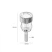 RP7760-1016 1/4 "-20 Rear Fender Seat Screw Bolt Para for BMW R nineT Scramb/PURE 2014-2023