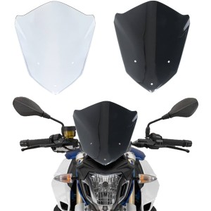 RP8810-2020 Black/Grey Motorcycle Sport Windshield Windscreen Wind Deflector for BMW F800R 2015-2018
