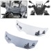 RP8810-2024 Clear/Grey Motorcycle Windshield Windscreen Wind Deflector Extension for BMW R1200GS LC 2013-2018 R1200GS ADV 2014-2018 R1250GS /ADV 2019-2023