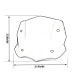 RP8810-2033B Motorcycle Windshield Windscreen for BMW R1200GS LC 2013-2018 R1200GS ADV 2014-2018 R1250GS /ADV 2019-2023