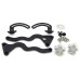 RP8830-1005 Motorcycle Windshield Support Holder Windscreen Strengthen Bracket Kits for BMW R1200GS LC 2013-2018 R1200GS ADV 2014-2018 R1250GS /ADV 2019-2023