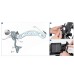 RP8830-1007B Windscreen Strengthen Bracket Kits for BMW R1200GS LC 2013-2018 R1200GS ADV 2014-2018 R1250GS /ADV 2019-2023