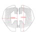 RP0310-3002 Front Brake Caliper Cover Guard for BMW R nineT R1200GS LC Aventure R1250GS S1000XR