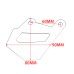 RP0310-3004 Motorcycle Rear Brake Calipers Protector for BMW R1200GS LC R1200GS LC Adventure R1250GS R1250GS LC Adventure