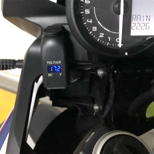 RP1160-1001B Motorcycle Dual USB Charger Power Adapter Cigarette Lighter Socket for BMW R1250GS Adventure LC F850GS F800GS R1200GS