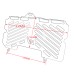 RP1060-2002 Motorcycle Radiator Grille Guard Protector Cover for BMW F650GS F700GS F800GS F800R F800S F800ST F800GT