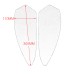 RP0920-3060B Motorcycle Traction Tank Pad Protector for BMW S1000RR/HP4 2009-2018
