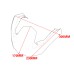 RP0940-1024B Motorcycle Front Beak Extension Fender Upper Mudguard for BMW R1200GS ADV 2014-2018 BMW R1205GS ADV 2019-2023