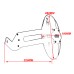 RP0940-7003B Motorcycle Wheel Fender Rear Hugger Mudguard for BMW F650GS 2008-2012 BMW F700GS 2012-2018 BMW F800GS 2008-2018 BMW F800GS Adventure 2014-2018