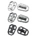 RP0440-1031 Billet Wide Foot Pegs Pedals Scrambler Rest Footpegs for BMW G310GS R1200GS/LS S1000XR F850GS F750GS R Nine T Scrambler