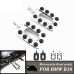 RP0440-1142 Motorcycle Modified Front Footpegs Driver Pedal Pedals for BMW R18 2020-Later R18 B Bagger 2021-Later