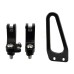 RP0440-2015B Rear Foot Rests Pegs Pedal Passenger Footpegs Mounting Kit for BMW R18 2020-Later BMW R18 Classic 2021-Later