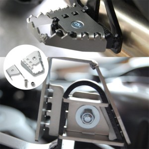 RP0460-2011S Motorcycle Rear Brake Pedal Step Tip Plate Enlarge Extende for BMW F650GS F700GS F750GS F800GS R1250 R1250GS R1200GS LC