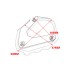 RP0480-1031 Motorcycle Sidestand Enlarger for BMW R nineT 2014-2016