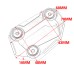 RP0480-1037 Motorcycle Side Stand Enlarge Plate Extension for BMW S1000R 2014-2016