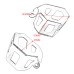 RP9940-7010S Rear Brake Fluid Cylinder Guard Cover Protector for BMW R nineT 2014-2023