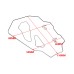 RP9940-7012 Motorcycle Rear Brake Fluid Cylinder Guard Cover Protector for BMW R nineT 2014-2023