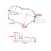RP6610-3017B Headlight Protector for BMW R1200GS 2003-2012 BMW R1200GS Adventure 2005-2013