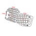 RP6610-3042 Mesh Headlamp Protection Grill for BMW F650GS 2008-2012 BMW F700GS 2012-2018   BMW F800GS 2008-2018   BMW F800GS Adventure 2014-2018 BMW F800R 2009-2019