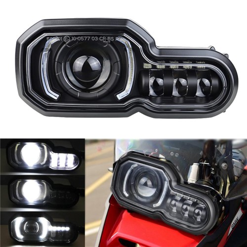 RP6611-2005B LED Motorcycle Headlight EMARK APPROVED for BMW F650GS 2008-2012 BMW F700GS 2012-2018   BMW F800GS 2008-2018   BMW F800GS Adventure 2014-2018 BMW F800R 2009-2019