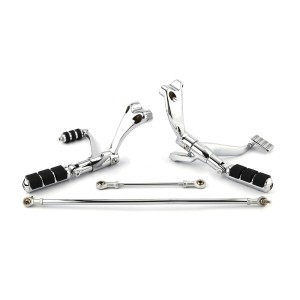 RP0420-2070 Motorcycle forward Controls Complete Kit Pegs Levers Linkage for Harley Sportster XL883 1200 2004-2013