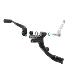 RP0420-2072B Softail forward Control Kit w/Footpegs Rider extended Standard for Harley Softail Street Bob 2018-Later