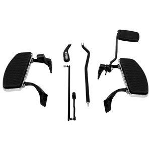 RP0420-2113B Motorcycle Billet forward Controls Foot Pegs Linkage Levers Kits Footrest Set for Harley Dyna FXD FXDB FXDC 2006-2017