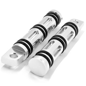 RP0440-1001 CNC Rear Footrest Motorcycle Foot Peg Support Rest Levers for Harley Chopper Touring Sportster