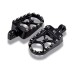 RP0440-1030 Wide Foot Pegs 360°Rotate MX Chopper Bobber Style for Harley Davidson Sportster Softail Touring