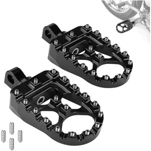 RP0440-1030 Wide Foot Pegs 360°Rotate MX Chopper Bobber Style for Harley Davidson Sportster Softail Touring