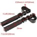 RP0440-1041B 1" 25mm-32mm Crash Bar Engine Guard Highway Foot Peg Clamps Mounts Footrest for Harley Davidson(all models)