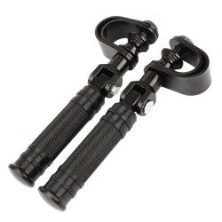 RP0440-1041B 1" 25mm-32mm Crash Bar Engine Guard Highway Foot Peg Clamps Mounts Footrest for Harley Davidson(all models)