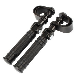 RP0440-1041B 1" 25mm-32mm Crash Bar Engine Guard Highway Foot Peg Clamps Mounts Footrest for Harley Davidson(all models)