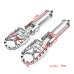 RP0440-1042 Passenger Footrest Foot Rest Pegs Pedals Pad Cover for Harley Softail Deluxe Fatboy Heritage Sport Glide Street Bob FXLR 2018-Later