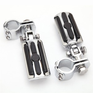 RP0440-1051 1-1/4" Highway Foot Pegs Motorcycle Crash Bar Clamps for Harley Davidson(all models)