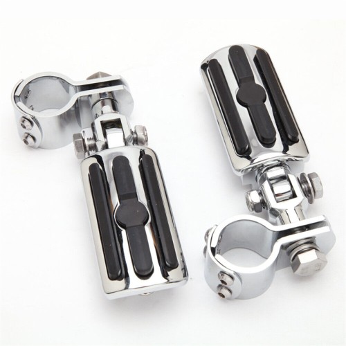 RP0440-1051 1-1/4" Highway Foot Pegs Motorcycle Crash Bar Clamps for Harley Davidson(all models)