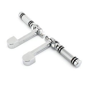 RP0440-1079 Motorcycle Foot Pegs+Footrest Extension Bracket for Harley Touring Softail 883 1200 XL Dyna Fatboy Sportster