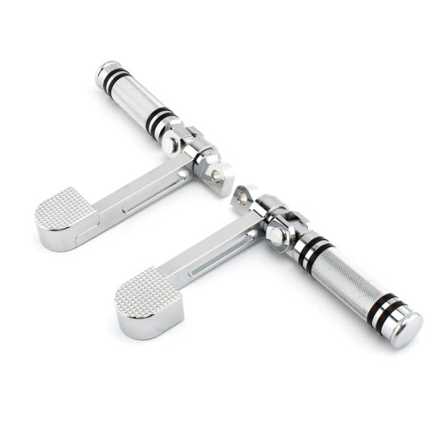 RP0440-1079 Motorcycle Foot Pegs+Footrest Extension Bracket for Harley Touring Softail 883 1200 XL Dyna Fatboy Sportster