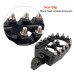 RP0440-1111 Offroad Foot Pegs Wide Footrest Pedals Golden Spike 360 Rotating Chopper Bobber for Harley Davidson Sportster Softail Touring
